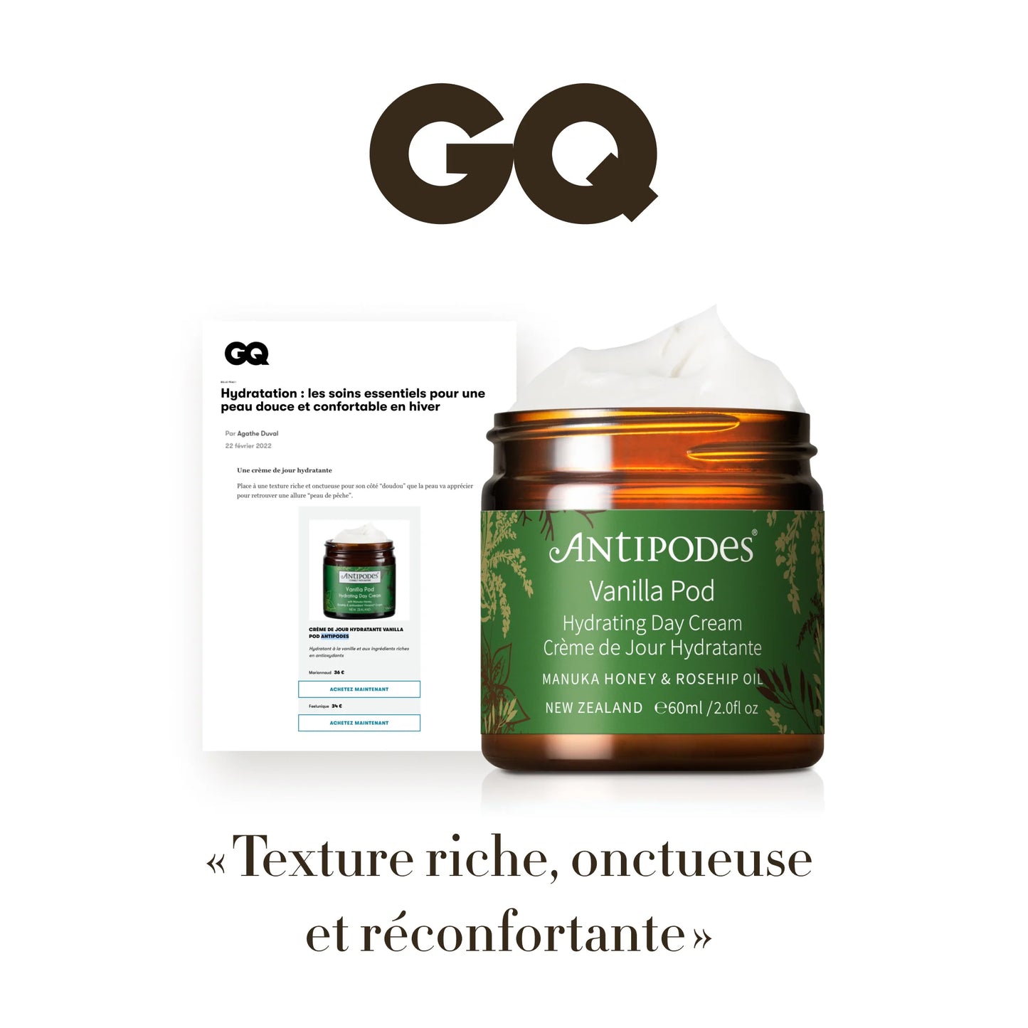 VANILLA POD - CRÈME DE JOUR HYDRATANTE