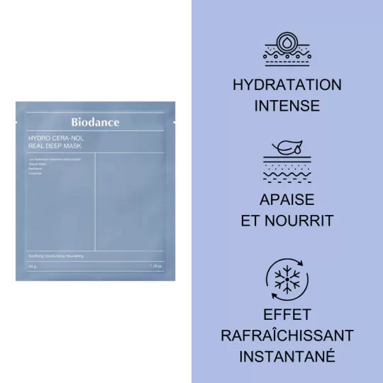 Masque hydratant à l'acide hyaluronique et aux céramides - Biodance