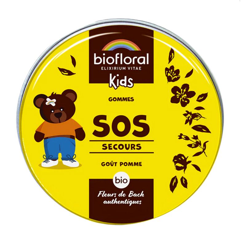 Sos secours bio Goût pomme - Gommes enfants - 45 g - Biofloral