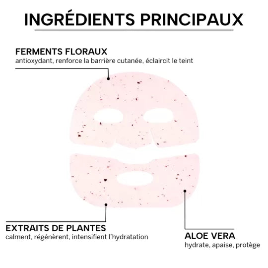 Masque hydrogel aux fleurs bio - Whamisa