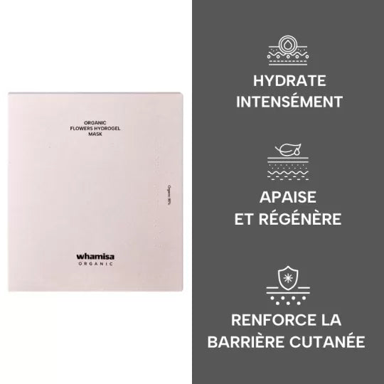 Masque hydrogel aux fleurs bio - Whamisa