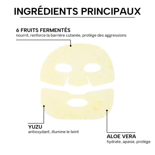 Masque hydrogel aux fruits bio - Whamisa