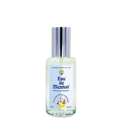 Eau de Menton - Vaporisateur ambiance 100 ml - Fleur de Coton Citronnée