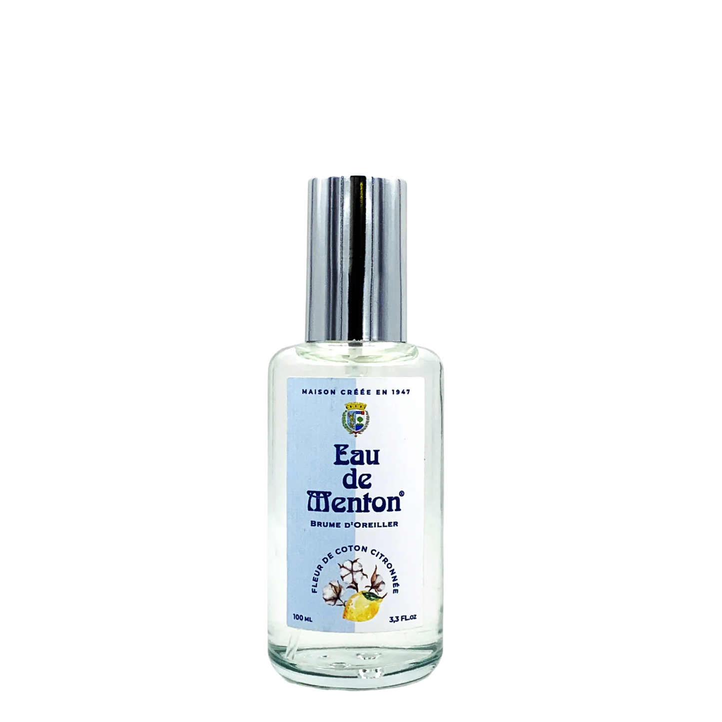 Eau de Menton - Brume d’oreiller Fleur de Coton Citronnée
