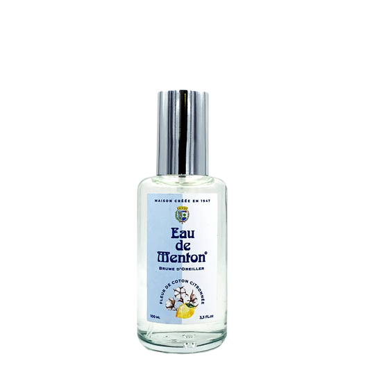 Eau de Menton - Brume d’oreiller Fleur de Coton Citronnée