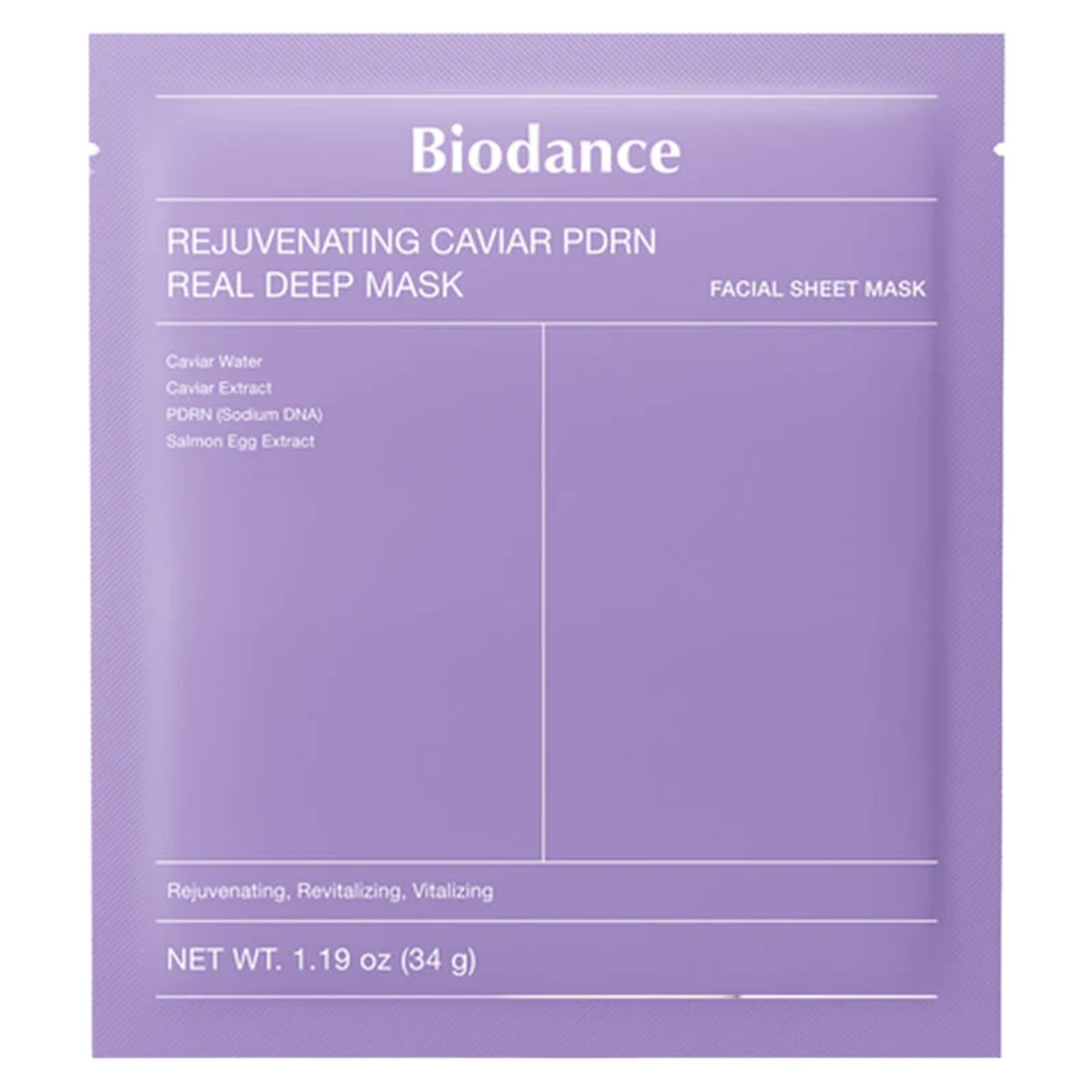 Masque régénérant au caviar et PDRN - Biodance