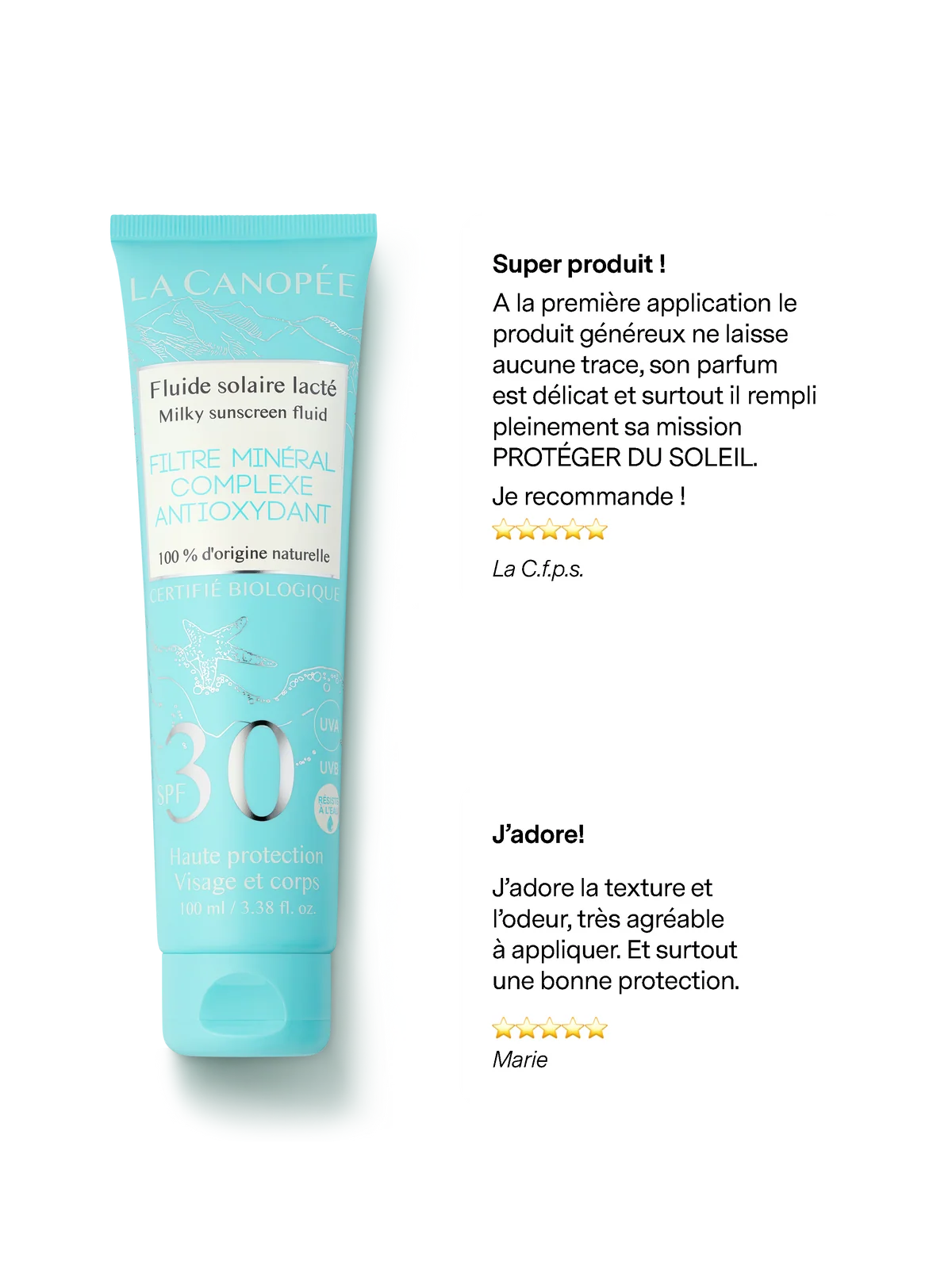 Fluide solaire lacté SPF30 - La Canopée