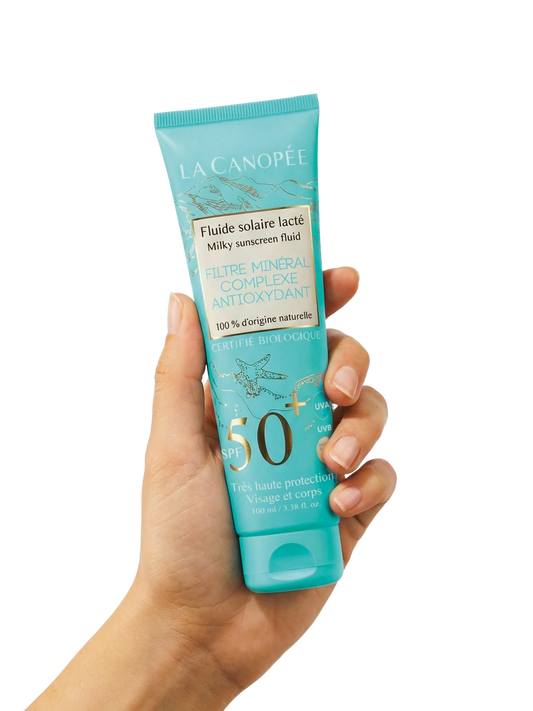 Fluide solaire lacté SPF50+ - La Canopée