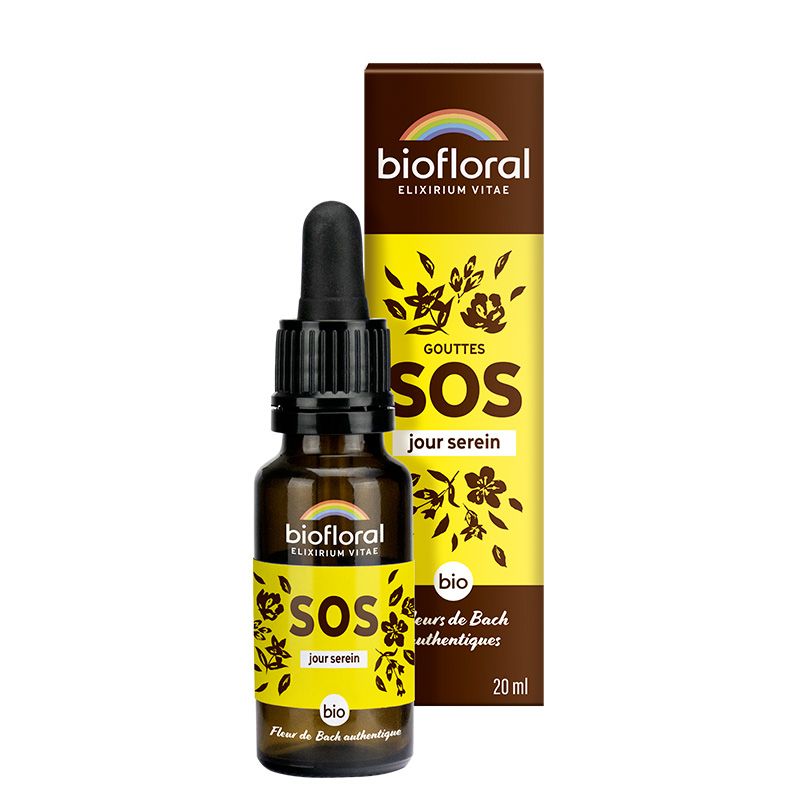 Fleurs de Bach Sos secours jour bio en gouttes - 20 ml - Biofloral