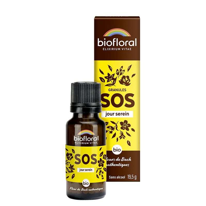 Fleurs de Bach Sos secours jour bio en granules - 19,5 g - Biofloral