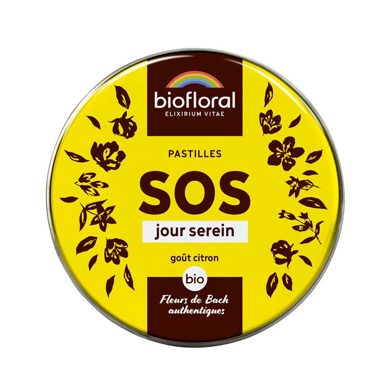 Fleurs de Bach Sos secours jour bio en pastilles - 50 g - Biofloral