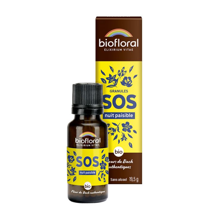 Fleurs de Bach Sos secours nuit bio en granules - 19,5 g - Biofloral
