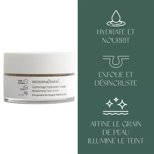 Gommage hydratant visage - Minima[liste]