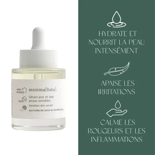 Sérum jour & nuit - Peaux Sensibles - Minima[liste]
