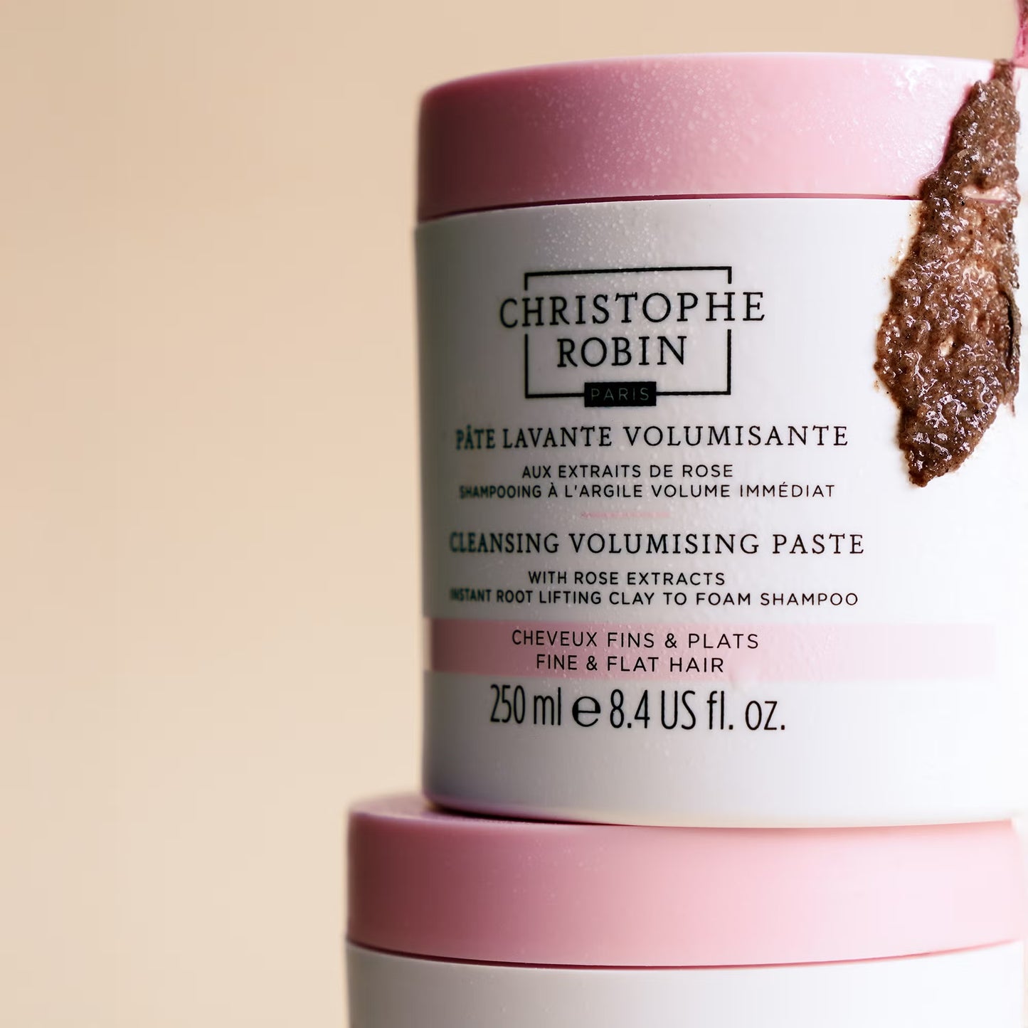 Pâte Lavante Volumisante aux Extraits de Rose - Christophe Robin
