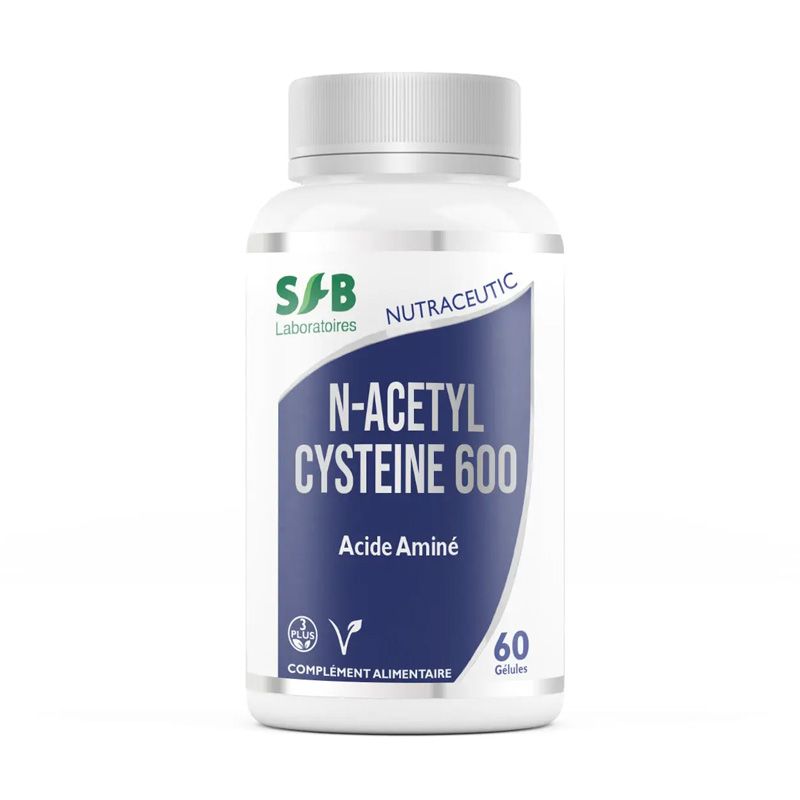 NAC N-Acetyl Cysteine 600 mg - 60 comprimés - SFB