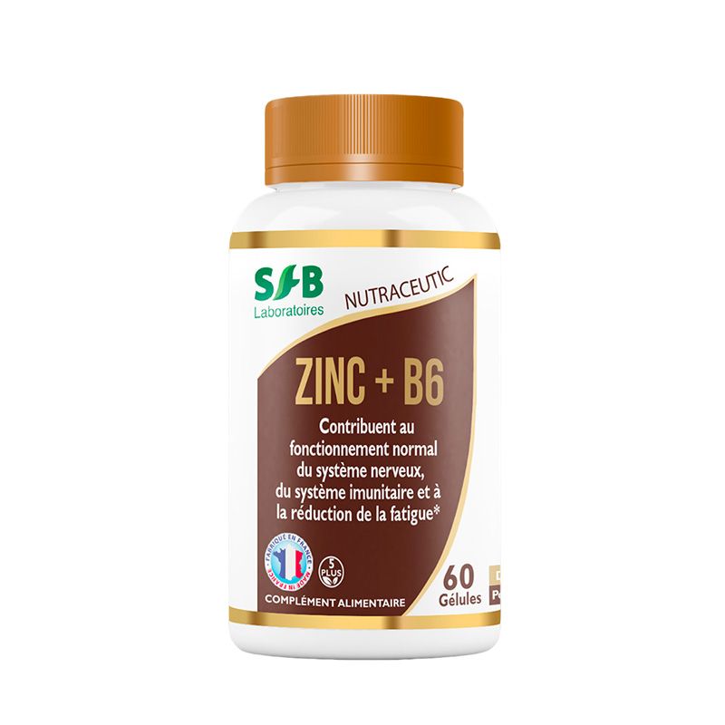 Zinc Bisglycinate + B6 - 60 gélules - SFB