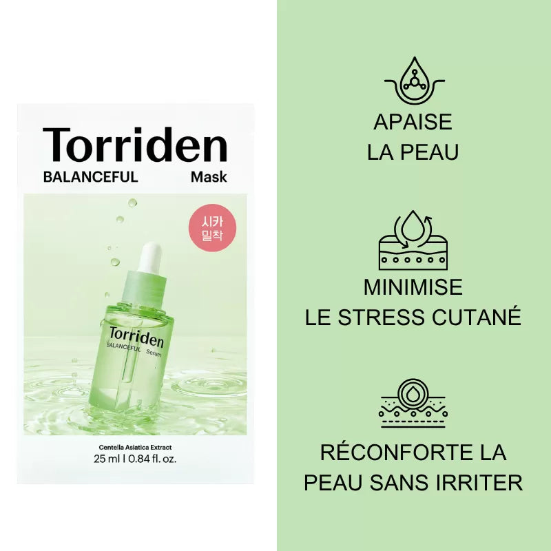 BALANCEFUL - Masque en tissu équilibrant - Centella Asiatica - Torriden
